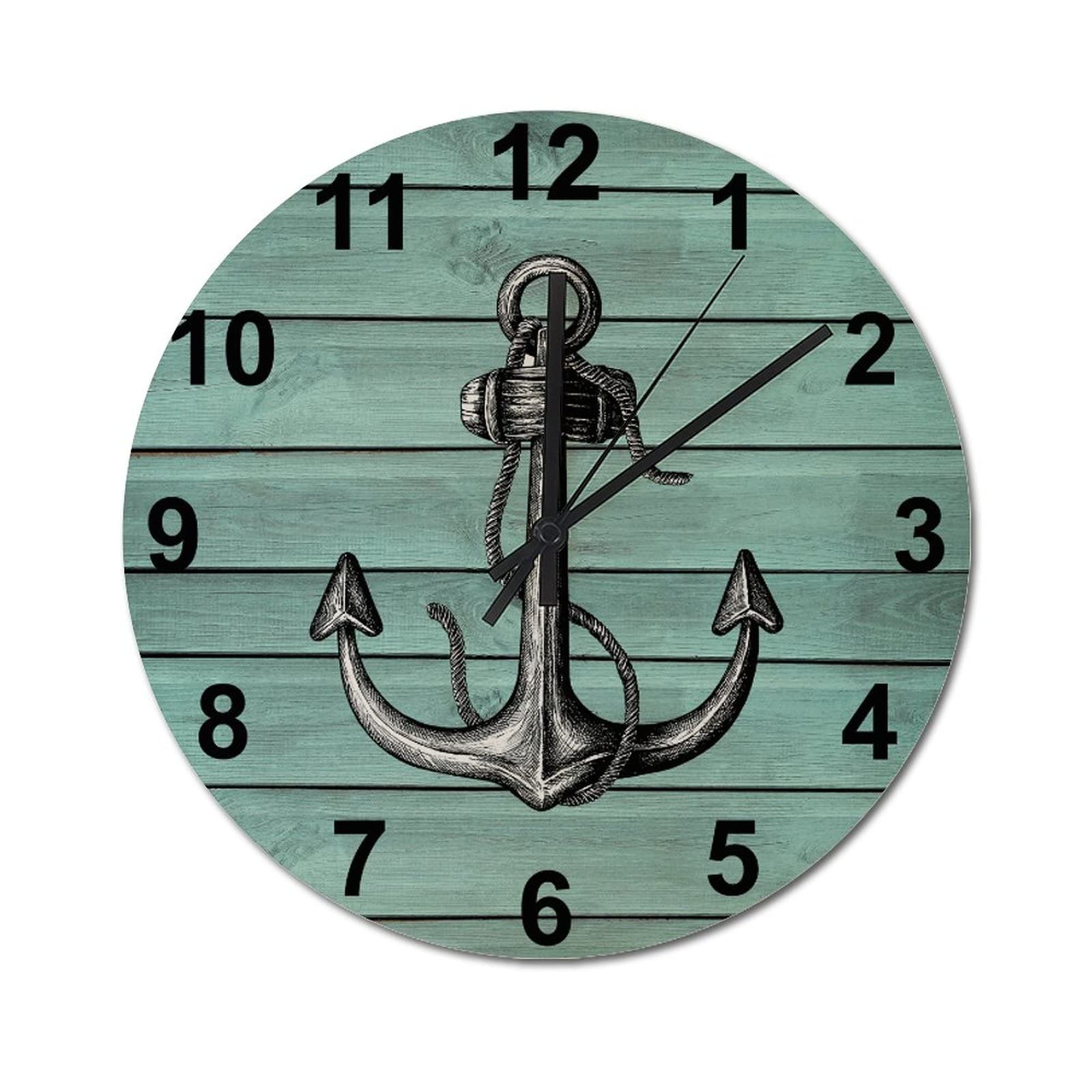 Horloge murale quartz pour cuisine rustique disant adieu aux pannes