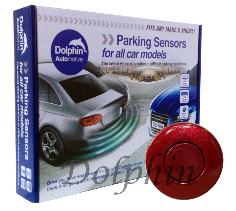Dolphin Automotive DPS400 Reverse Parking Sensors Auto Express Award Winning 4 Ultrasonic Radar Sensors Kit Audio Alert System Matt & Gloss Black +30 More Colours (Gloss Black) — view 14
