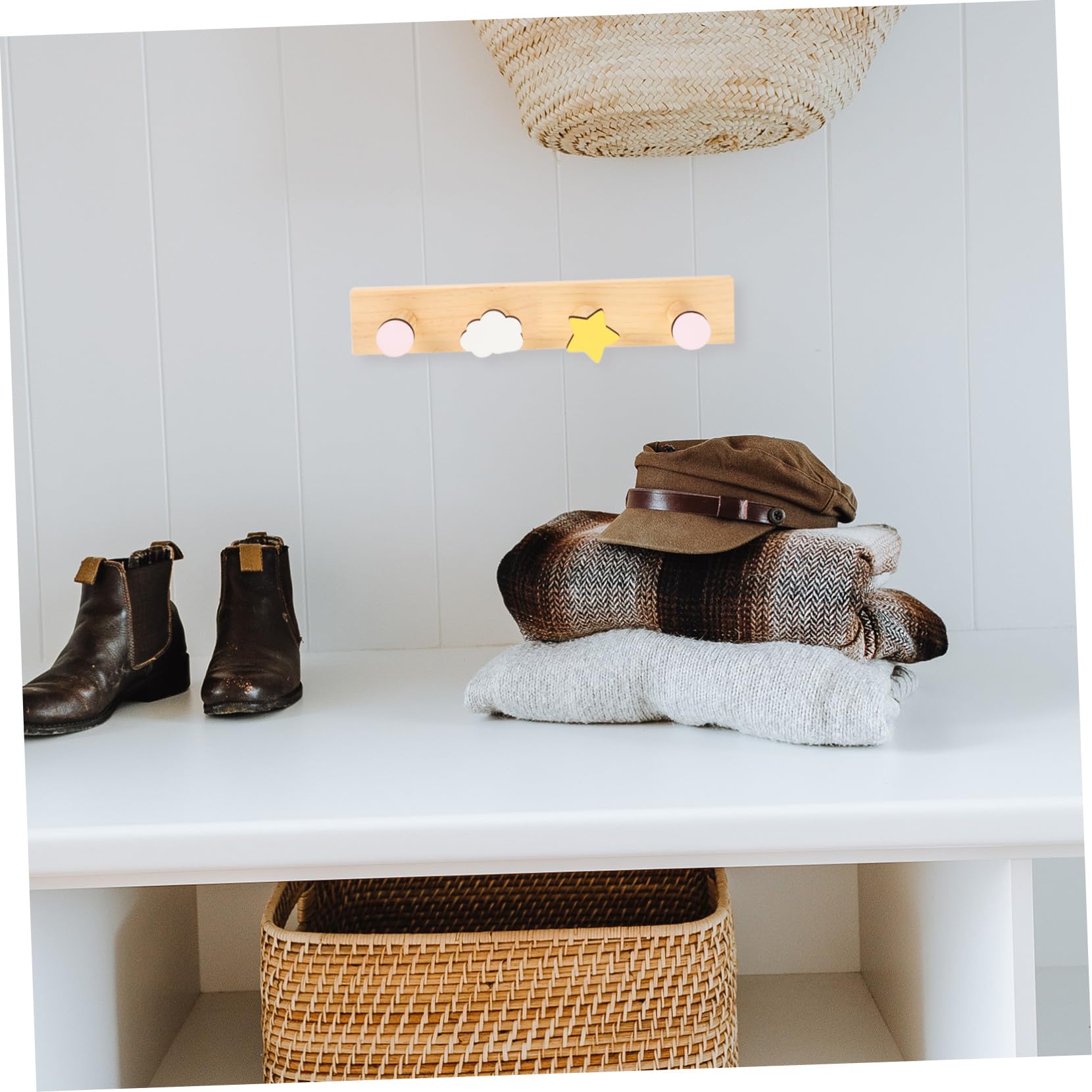 Perchero de Pared Infantil de Madera Creativo Adorable 1 Pieza