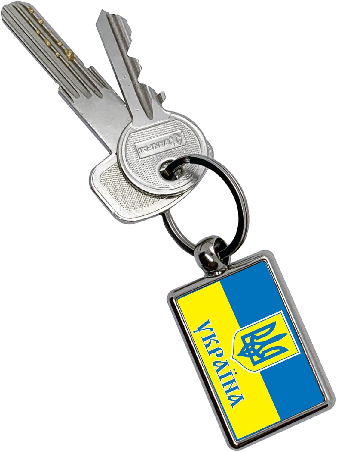 Apedes Country Flags Keychain Metallic Key Chain Keyring