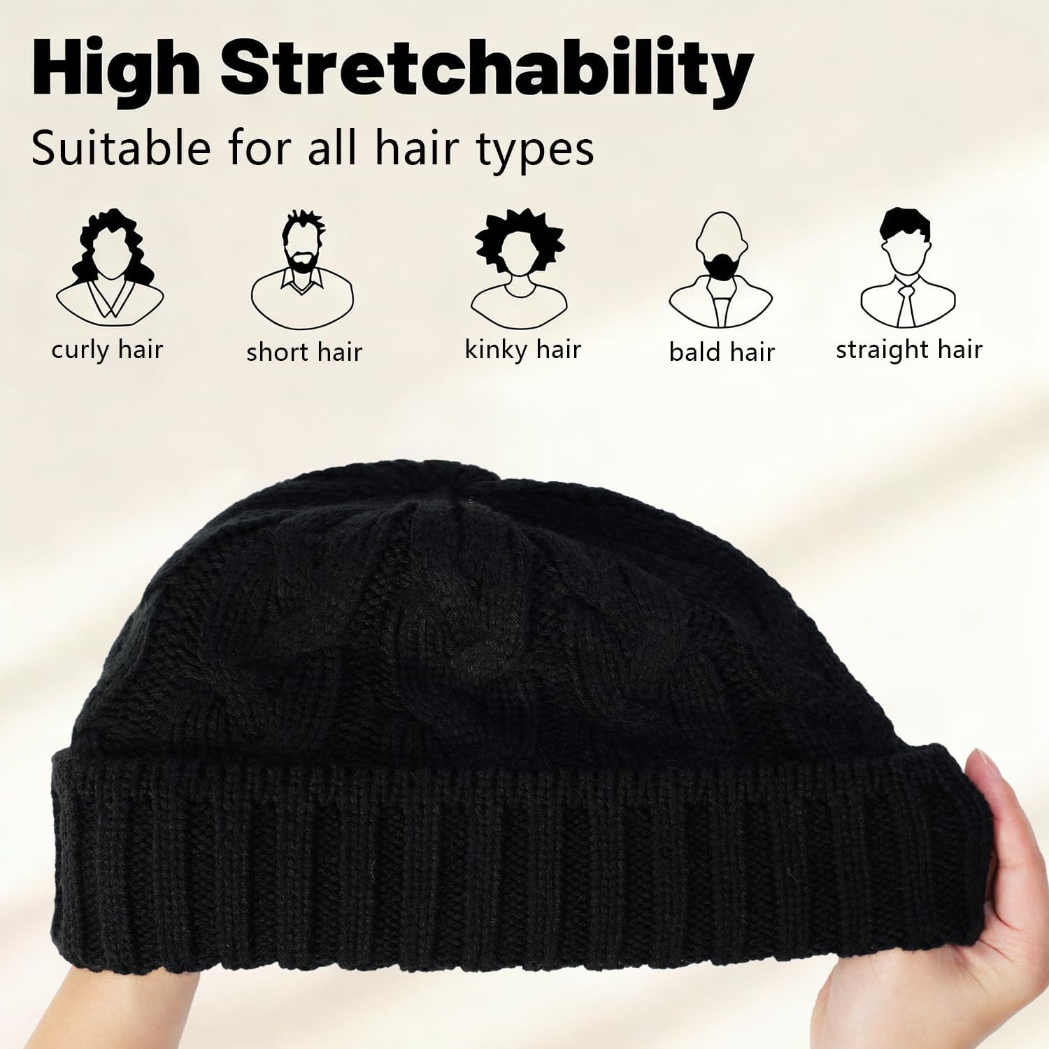 Cyihual Winter Hat Gloves Scarf Set for Women and Men, Touchscreen Gloves, Fleece Lined Knit Beanie & Long Scarf | 3 in 1 Set - Image 4