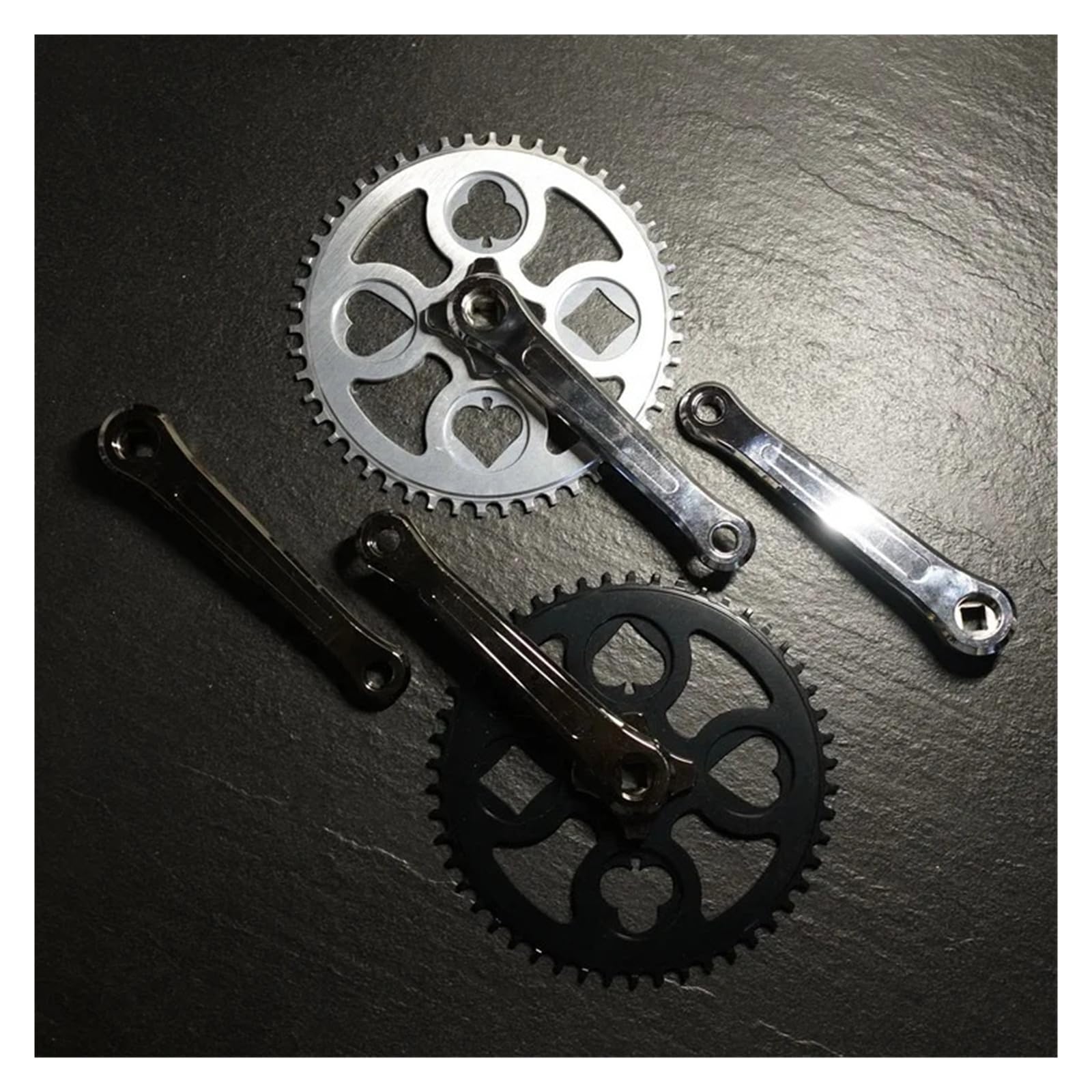 Plato y bielas for Bicicleta Plegable 50T(Silver Crank)
