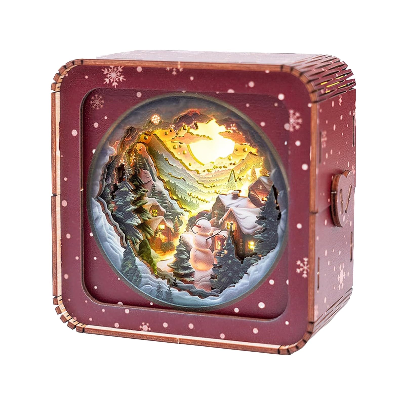 Kids Lamps for Bedroom WOODBESTS 3D Puzzle Nightlight 3D Wooden Puzzles For Adults DIY Crafts For Adults Halloween/Christmas Decorations/Gifts For Family And Friend Kids Light (D, 22X13.5X2cm)