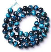 Vista 5 de 4MM 88PCS Blue Tiger Eye Beads Natural Stone Gemstone Spacer Loose Beads for Jewelry Making DIY Bracelet Semi Precious Beads Strand 15 inches