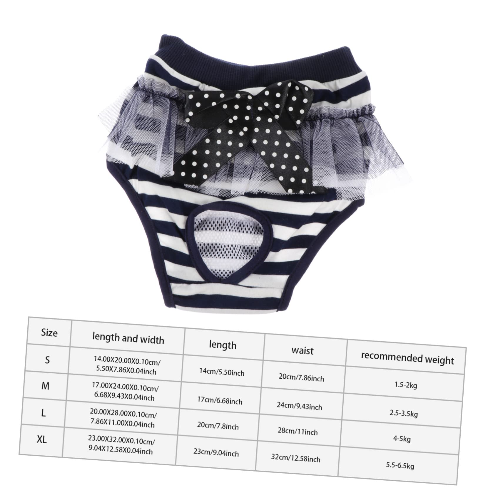 HEMOTON Dog Supply Puppy Diaper Household Doggie Diaper Decorative Soft Cotton Dog Period Pants