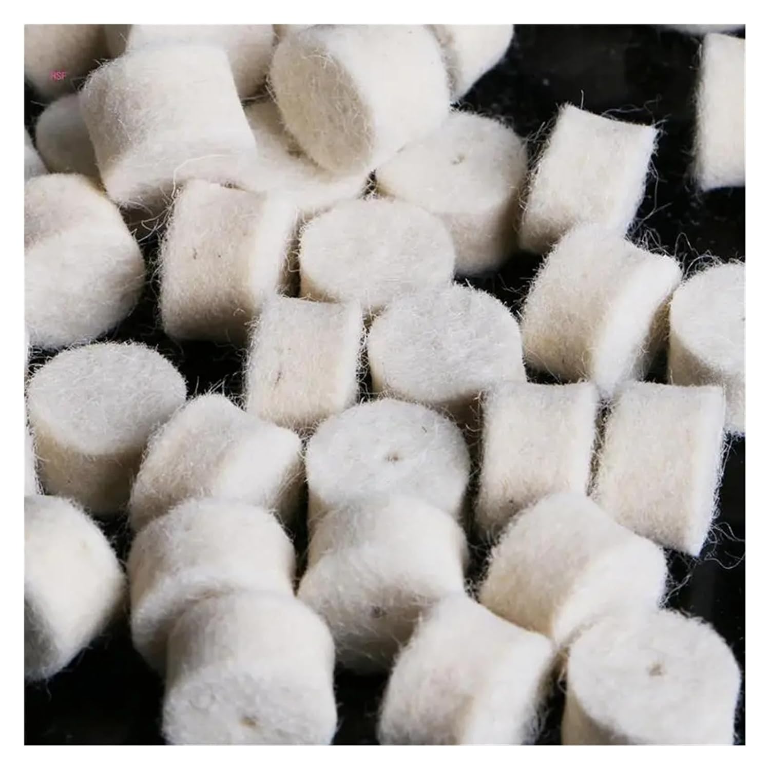 100Pcs Wool Felt Polishing Buffing Pad 13mm + 2 Shank for Grinding Wheel