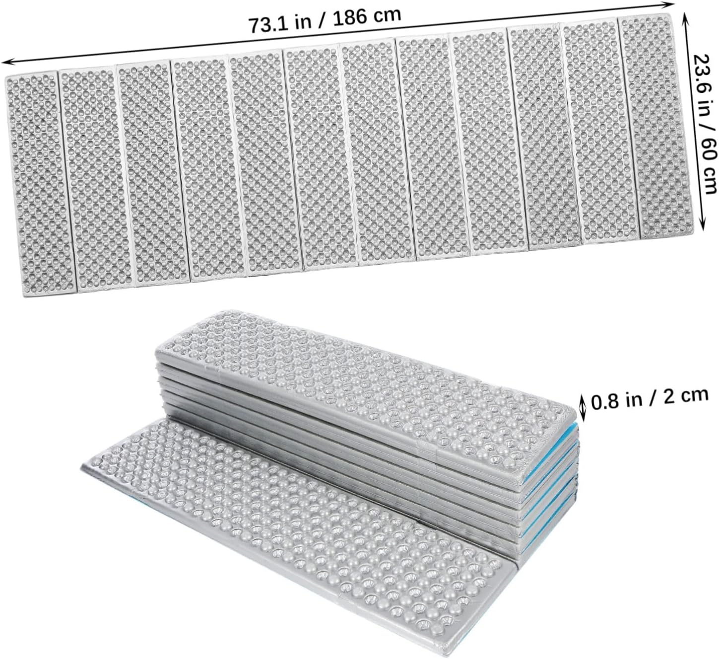 GALPADA Backpacking Sleeping Pad Thermal Sleeping Mat Insulated Foam Camping Bed for Adults Lightweight