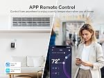 Vine Thermostat intelligent pour la maison, WiFi Thermostats pour le travail à domicile avec Alexa et Google Assistant, 7day x 8period Programmable, certifié Energy Star, C-Wire requis