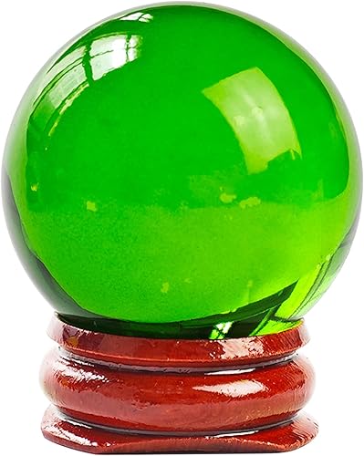 Feng Shui - Bola de cristal multicolor de 1.575 in, cuentas mágicas naturales raras asiáticas, esfera curativa, globo de cuarzo, bolas de fotografía
