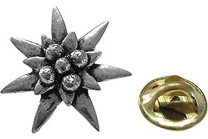Stunning Edelweiss Flower Lapel Pin - A Symbol of Purity and Alpine Altitude
