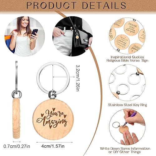 Miniatura 4 de Tinlade 60 piezas de regalos de agradecimiento a los empleados de Navidad, cuadernos inspiradores de Navidad a granel con bolígrafos motivacionales