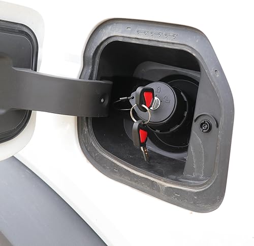 Miniatura 7 de Sukemichi Cerradura de tapa de gas con bloqueo y llave para Bronco  F150, bloqueo antirrobo para tanque de combustible para Ford Bronco F150 2021