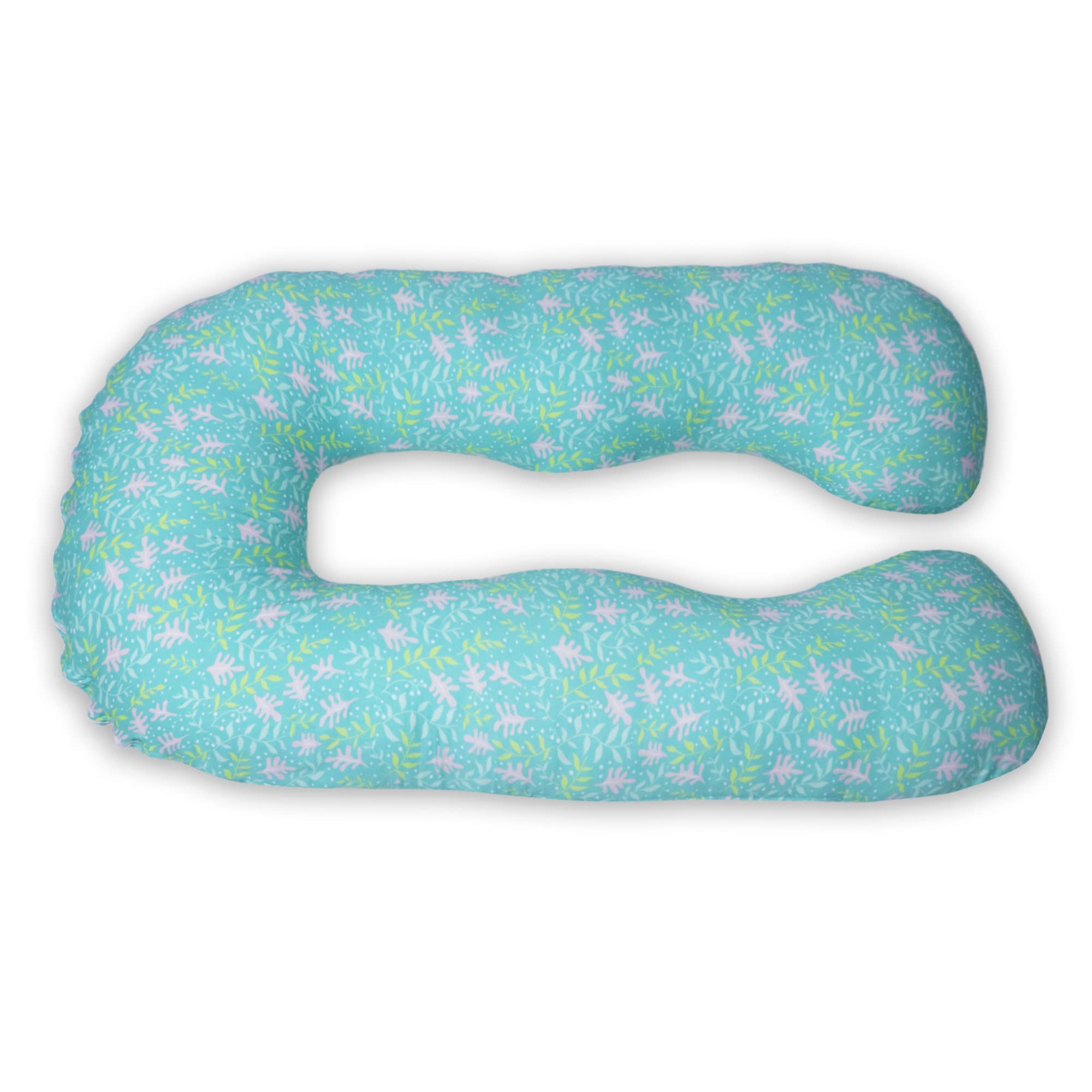 COOZLY Super Premium Feline Body Contour Pregnancy Pillow with fine PregnoCare Fibres Cotton Covers SF32
