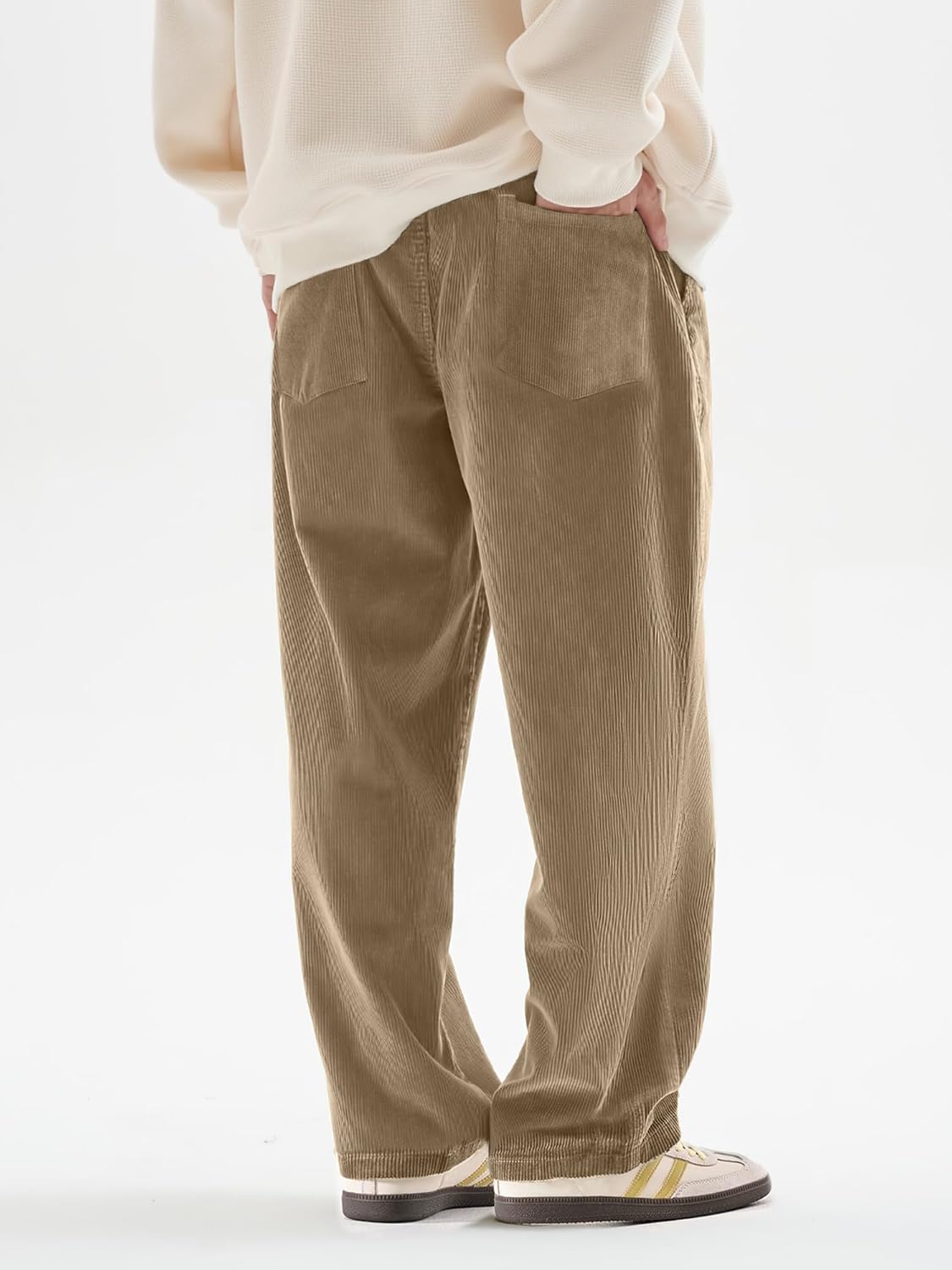 HOTake Men's Casual Loose Fit Stretch Corduroy Pants - Image 3