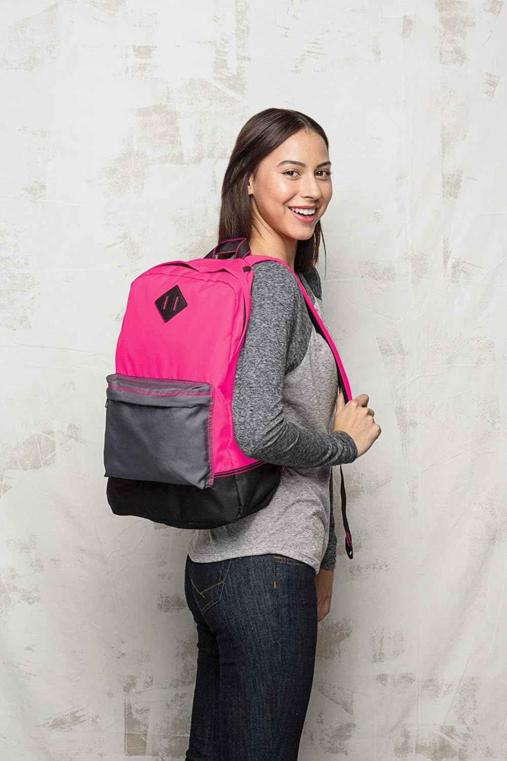 Personalized Custom Basic College Backpack - Add Your Name (15" Laptops)
