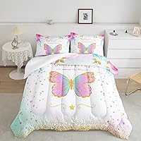 Vista 24 de CVHOUSE Juego de ropa de cama Kawaii tamaño Queen, juego de ropa de cama de conejo Kawaii para niñas y niños, lindo juego de edredón de conejo