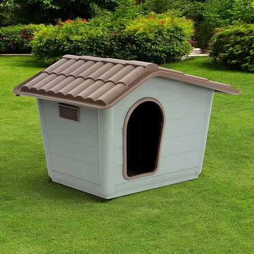 Sprint Plastic Dog House - Durable Outdoor & Indoor Weather-Resistant Pet Kennel with Gabled Roof, Easy-to-Clean Surface, and Quick Assembly - Ideal Shelter for Small & Medium Sized Dogs - Image 3