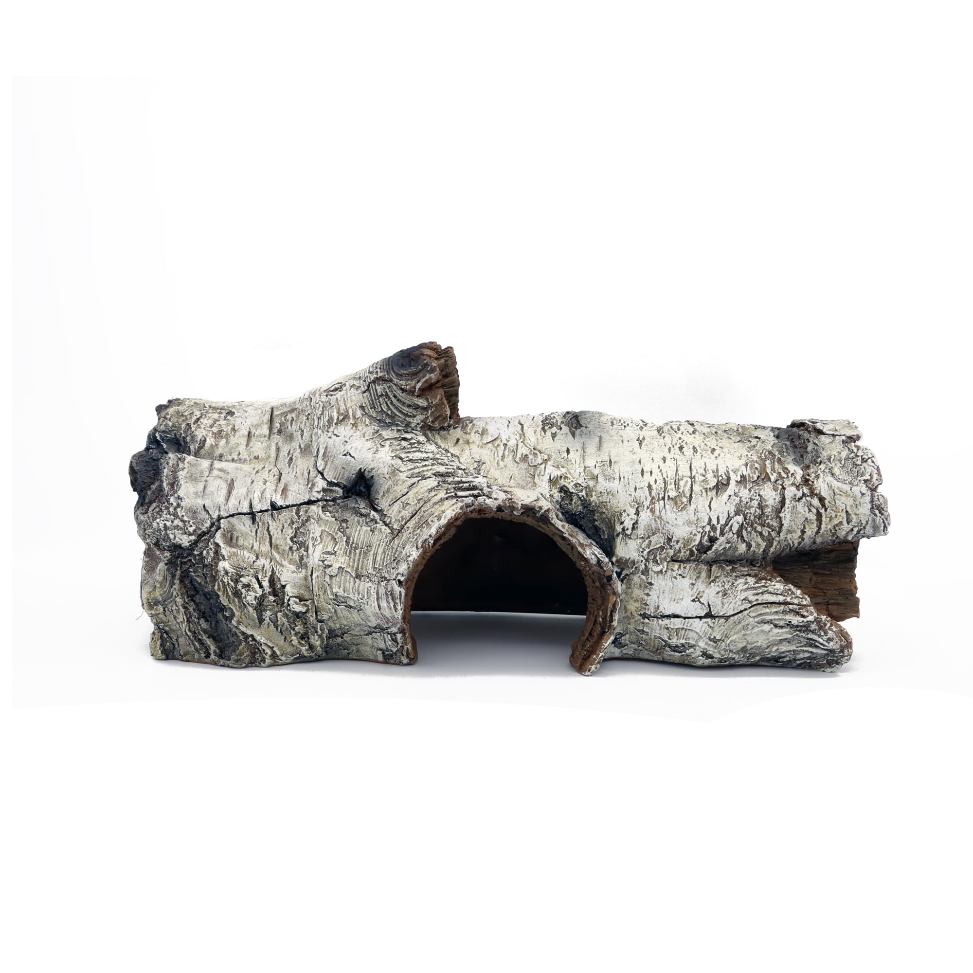 JIHAQUA Decoración de terrario de corteza de resina para acuario, lagarto, piel de serpiente o reptil, lagarto, araña y peces de acuario (corteza mediana A)