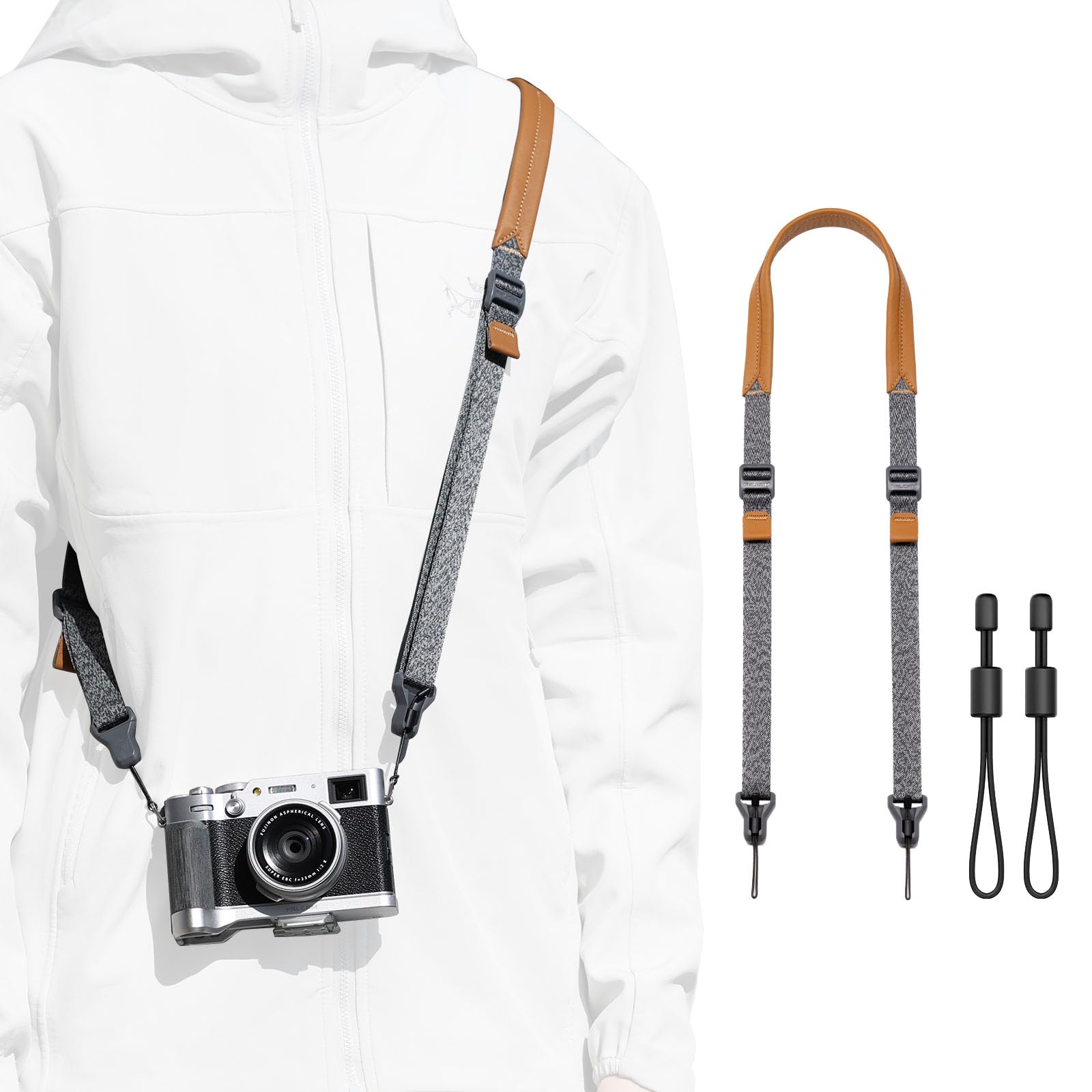 【Ulanzi】Falcam Camera Strap Shoulder Strap Maglink Quick Buckle Magnet 790mm～1400mm Quick Release Strap Adjustable Length Suitable for Entry-Level Mirrorless/Digital/Small DSLR/Compact Cameras, 23mm