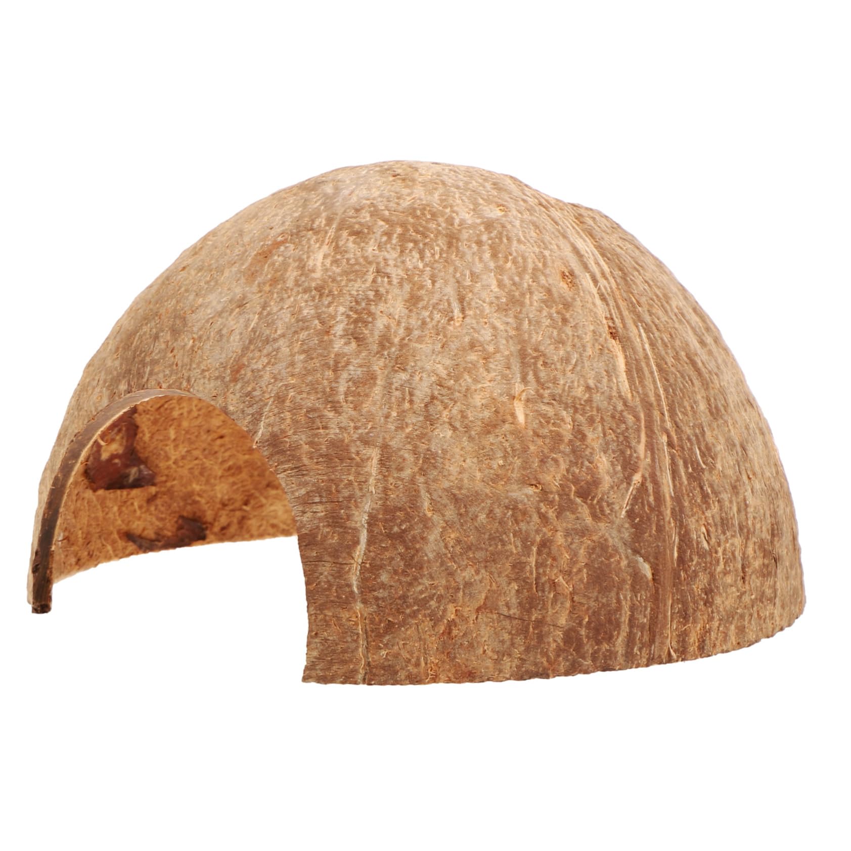 BESPORTBLE Natural Coconut Hideouts for Reptiles - Coconut Shell Habitat for Lizards - Snakes and Crabs Climbing and Hiding Cave for Aquatic and Terrestrial Pets