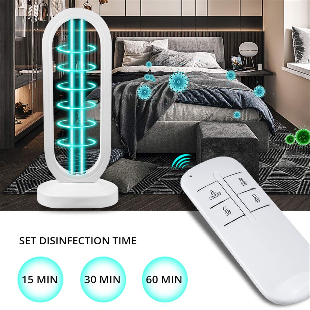 3-bloque temporizador de la lámpara UV, ozono cuarzo UVC esterilizador ultravioleta portátil de luz LED de limpieza del hogar para Cuidados en el hogar Iluminación de interior con el enchufe