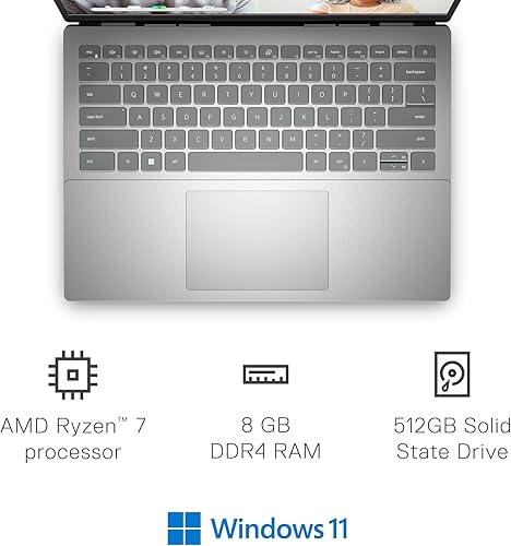 Miniatura 2 de Dell Inspiron 5425 Laptop con pantalla táctil Ryzen 7 5825U, DDR4 de 8 GB, AMD Radeon, SSD de 512 GB, SSD de 512 GB, 2 años+6 meses de garantía de