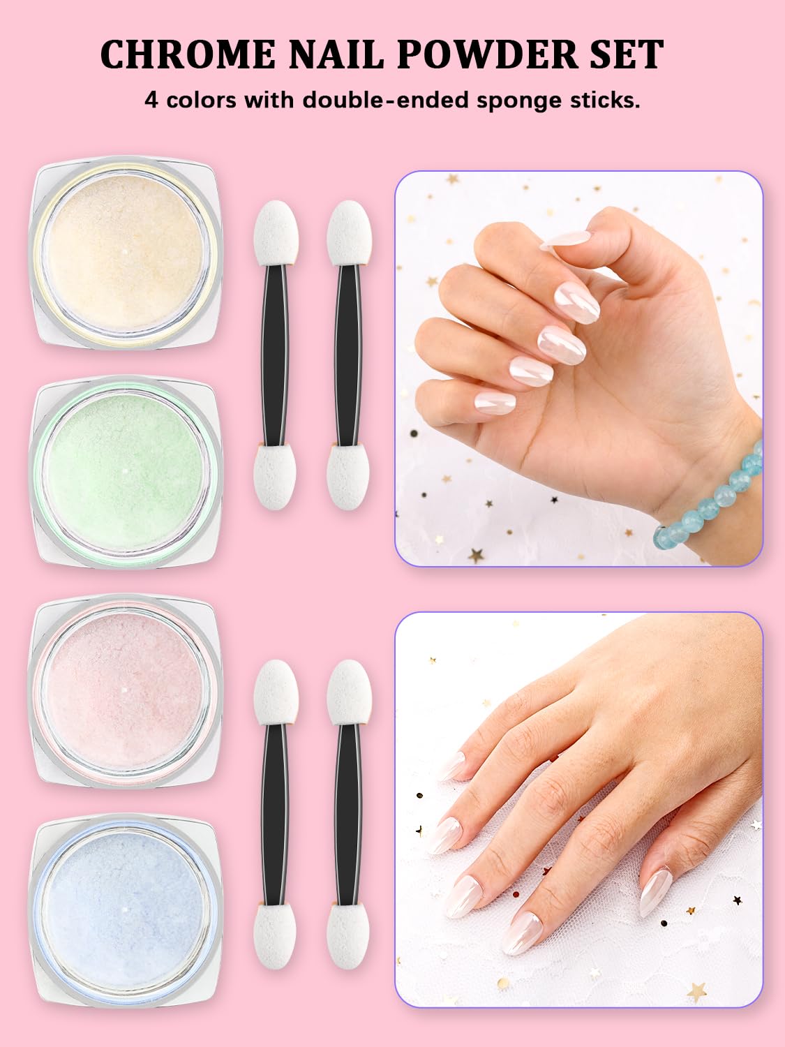 YOOVR Kit de arte de uñas, herramientas de arte de uñas, herramientas de diseño de uñas, kit de decoración de pinceles de uñas, herramienta de punteado de uñas, kit de uñas para principiantes, polvo