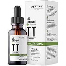 茶树和维生素 E 面部油精 &ndash; 轻盈、保湿、镇静所有类型的皮肤 &ndash; 30 毫升/1 液体盎司