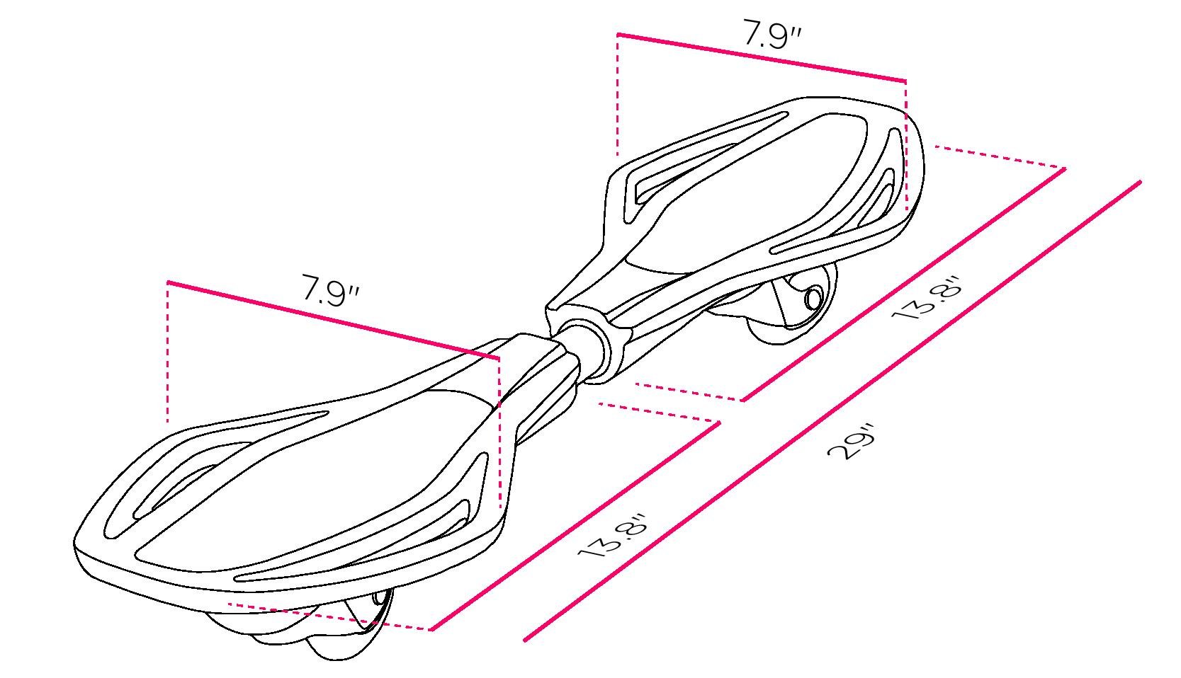Street Surfing Waveboard Mini SL dla Dzieci Blocks