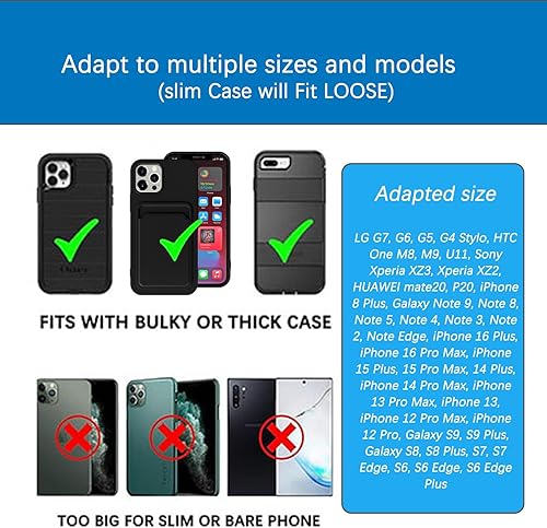 Miniatura 5 de Funda de nailon para teléfono celular, compatible con iPhone 17161514131211Xs Pro MaxPlus y Samsung Galaxy S25+S24+S23+S22+ Plus - Funda con clip