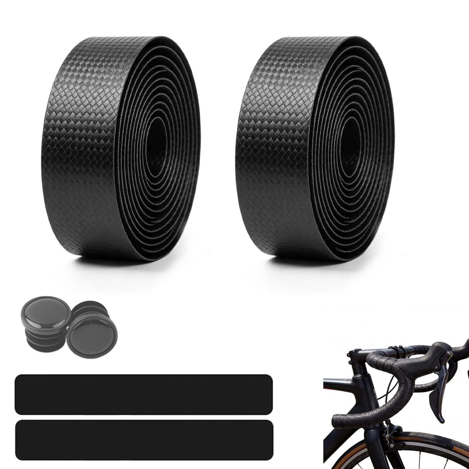 Ligynotu 2 Rolls Bicycle Handlebar Tape EVA Road Bike Bar Tape