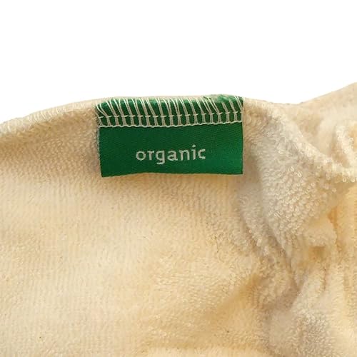Miniatura 4 de 100% algodón orgánico paño pañal pañales pañales pañales botones Terry Eco, S, Beige