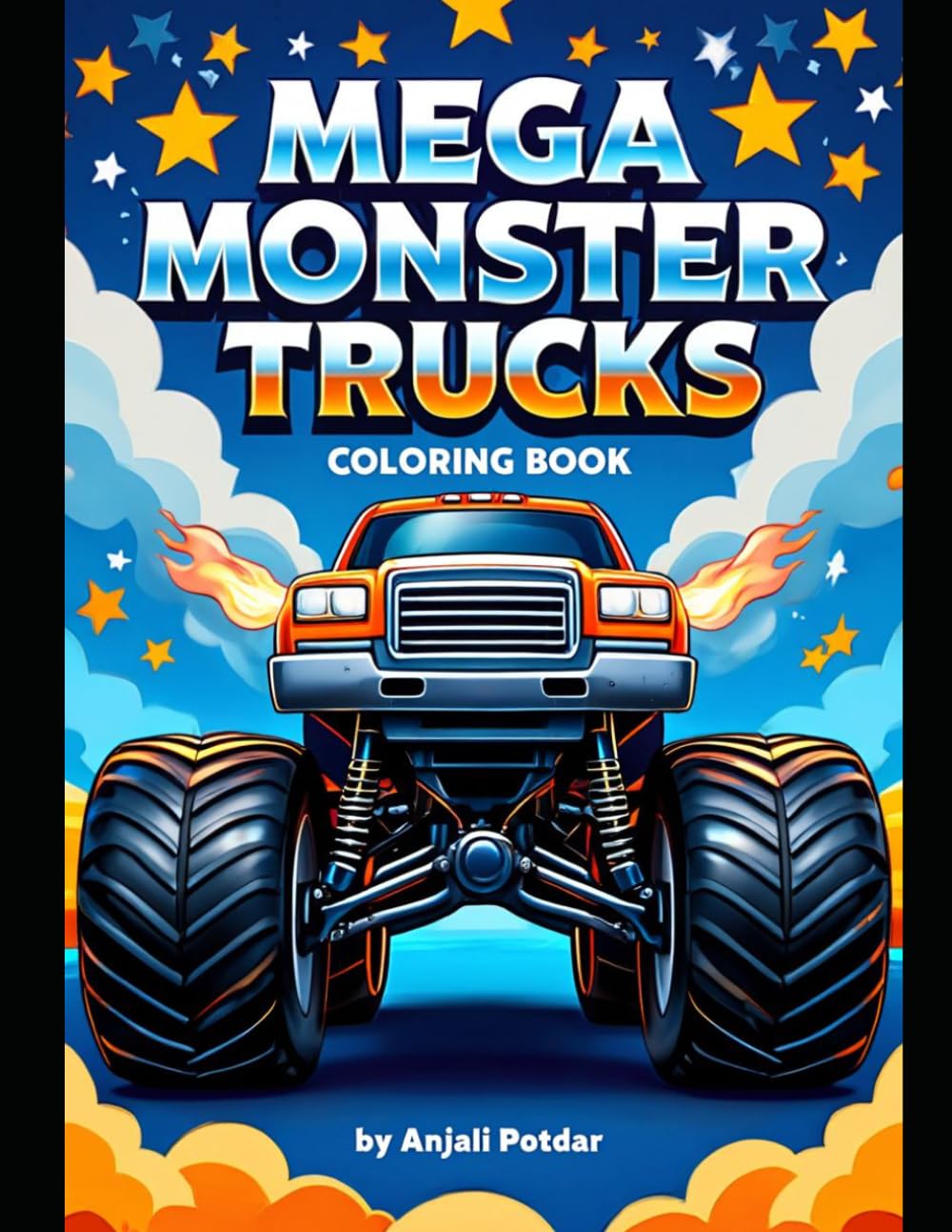 MEGA MONSTER TRUCK: COLORING BOOK
