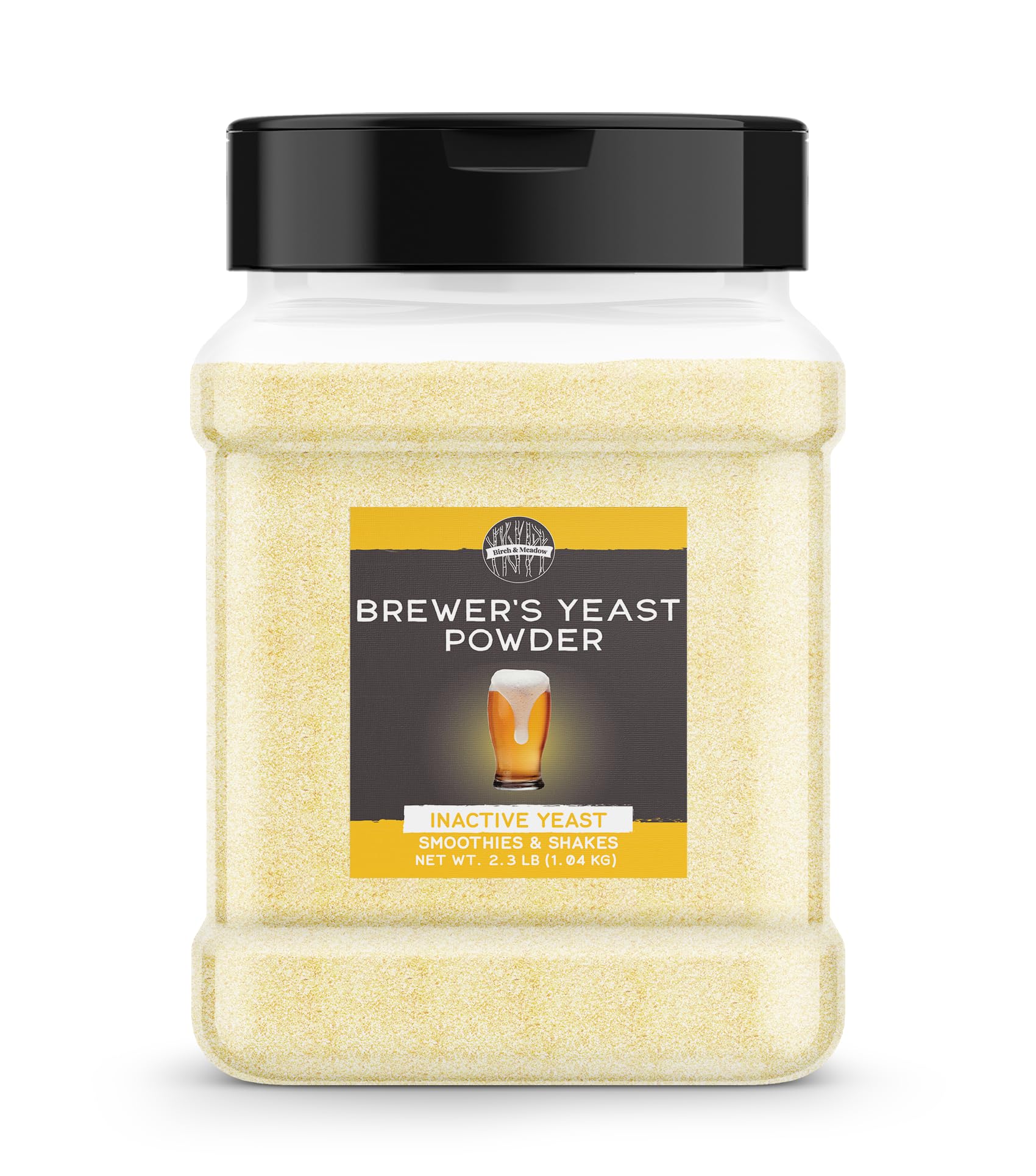 BIRCH & MEADOW Brewer's Yeast, 2.3 lb, Inactive Yeast, Smoothies & Shakes, Supplement