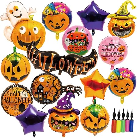 Amazon ハロウィン ハロウィングッズ 飾り 1セットでお部屋がハロウィン仕様 風船 飾りつけ ハロウィン バルーン 飾り付け 壁飾り 部屋 インテリア 空気入れ付き 大きめ15点セット 風船 バルーン おもちゃ Amazon ハロウィン ハロウィングッズ 飾り 1セットでお部屋がハロウィン仕様 風船 飾りつけ ハロウィン バルーン 飾り付け 壁飾り 部屋 インテリア 空気入れ付き 大きめ15点セット 風船 バルーン おもちゃ