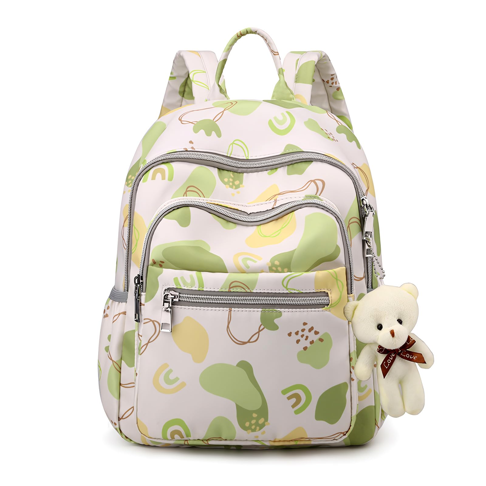 Sonarin Unisex Infant Green Multi-Pockets Waterproof Baby Changing Bag Backpack,Large Capacity Diaper Bag Portable Travel Nappy Changing Bag Maternity Bag With Stroller Straps For Mom & Dad(Green)
