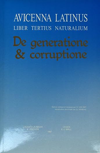 Avicenna Latinus: Liber tertius naturalium (Latin Edition)