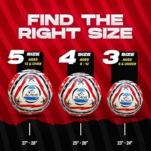 Miniatura 5 de Almos Club World Cup Balón de fútbol profesional  para ligas, clubes, entrenamiento, rendimiento de partidos, fútbol interior y exterior  16