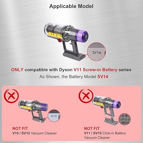 Miniatura 4 de Interruptor de gatillo de metal Asamblea de reemplazo para Dyson V11 SV14 Partes de repuesto de botón de encendido de aspiradora