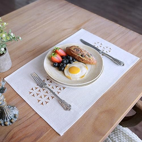 Miniatura 3 de ARTABLE Camino de mesa rectangular de tela para el hogar, jardín, con borde bien recortado para pícnics, interiores y exteriores, comedor, mesas