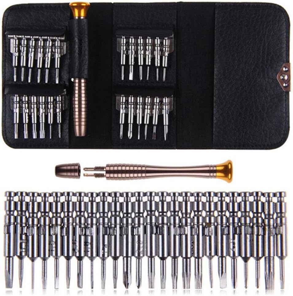 Precision Screwdriver Set, 25 in 1 Mobile Phone Repair Tool Kits for iPhone, iPad, Laptop, Tablets, MacBook, PC, Smartphones & Other Electronics.