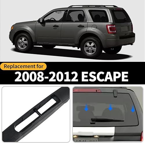 Miniatura 9 de GARDIMU Conjunto de limpiaparabrisas trasero y brazo, limpiaparabrisas trasero de repuesto para Ford Escape de 2013 2014 2015 2016 2017 2018 2019