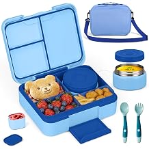 WyfKyd Bento Lunch Box Set with Soup Thermo Food Container for Kids Adults