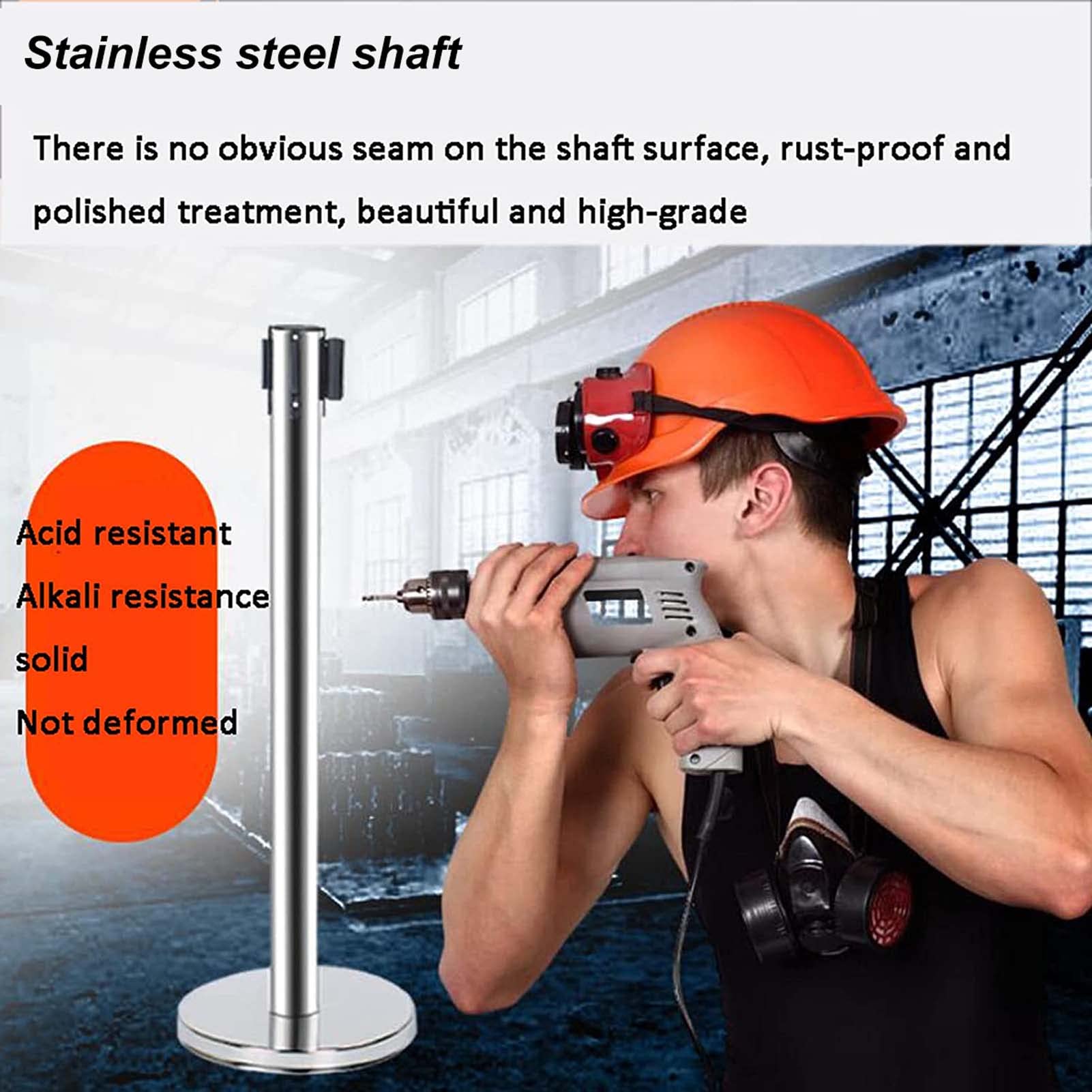 Set Barriere Retrattili Con Nastro | 2 Unitá Da 3 Metri | Per Controllo Folla Ed Eventi - Foto 9