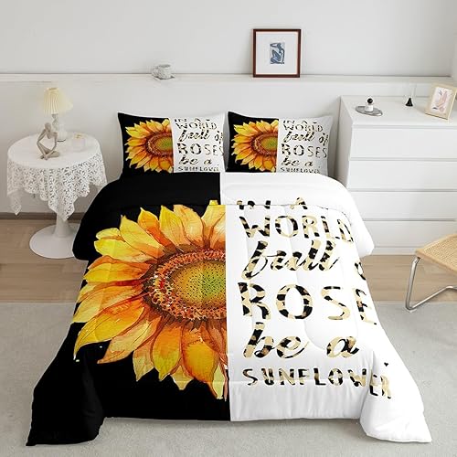 Miniatura 120 de Castle Fairy Juego de edredón con bandera estadounidense, tamaño King, ropa de cama de animales de pastor alemán para niñas y adolescentes, juego