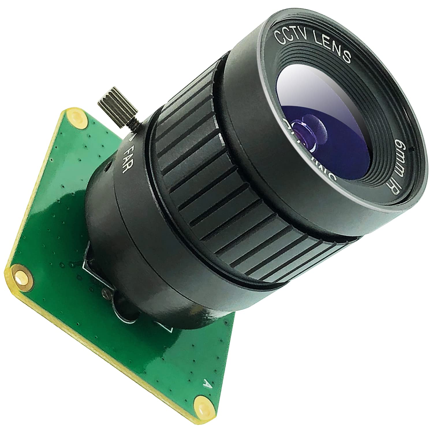 Raspberry Pi Camera 12.3M Pixel IMX477R Sensor 6mm CS Lens Module for Pi4/PI3B+/PI3/PI2/PI B+/PI A/P