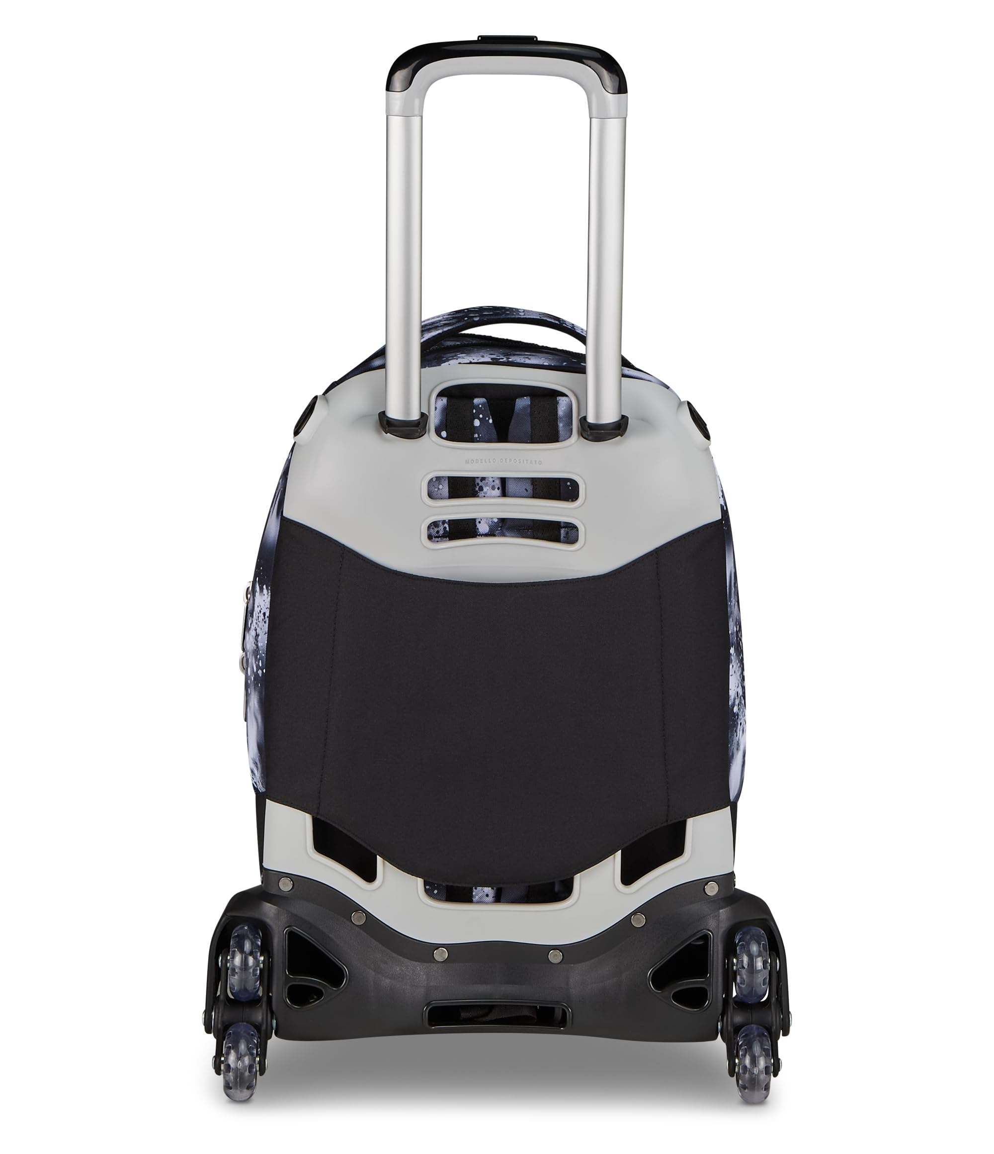 Seven Trolley Scuola Jack 8 Ruote Detach BUZZY NOTE GIRL, Nero, 43 L, Scomponibile, Zainetto staccabile, 4 in 1, Cross-over System, Tasche multifunzione, Scuola elementare e media, Bambina, Ragazza,