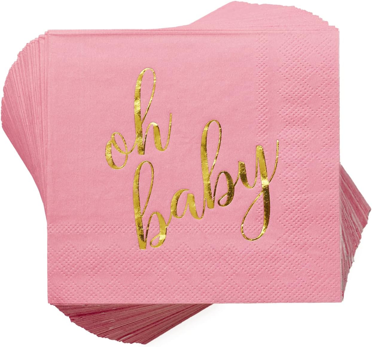Amazon.com: Sparkle and Bash 50 Pack It's a Girl Napkins for Baby ...