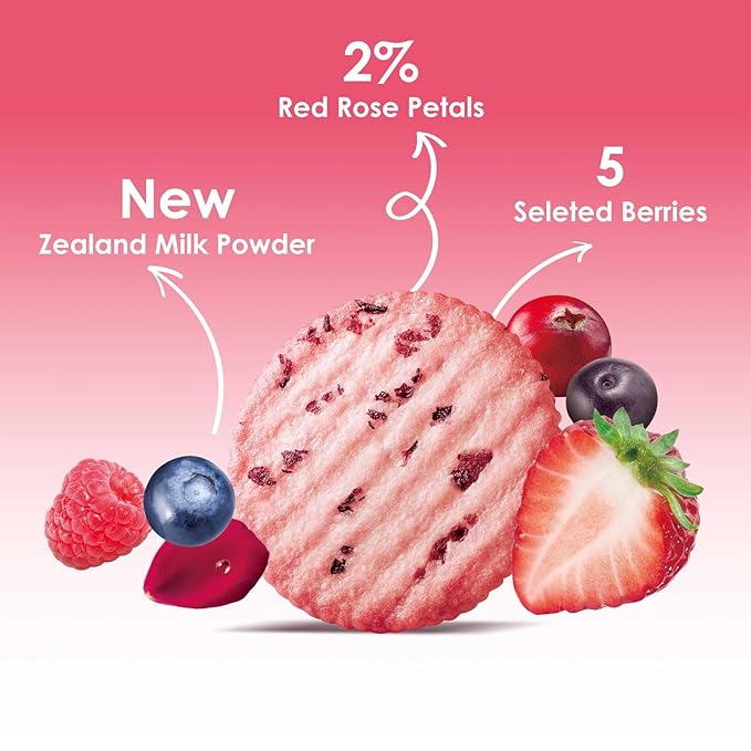 Galletas V-LOONG Rose & Multi Berries, 200 g pack miniatura 3