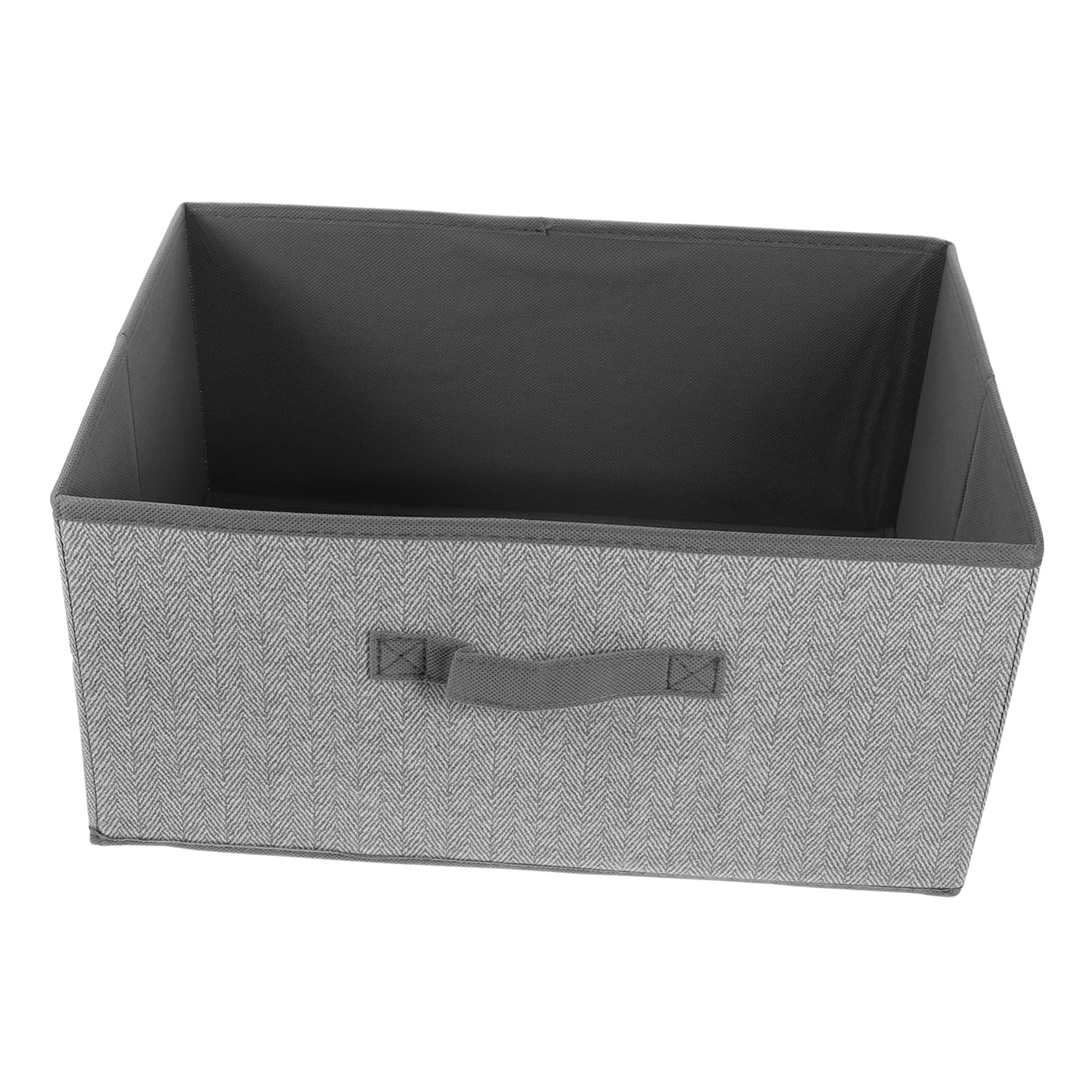 Boîte de rangement carrée 23L à fond stable et transportable en tissu non tissé